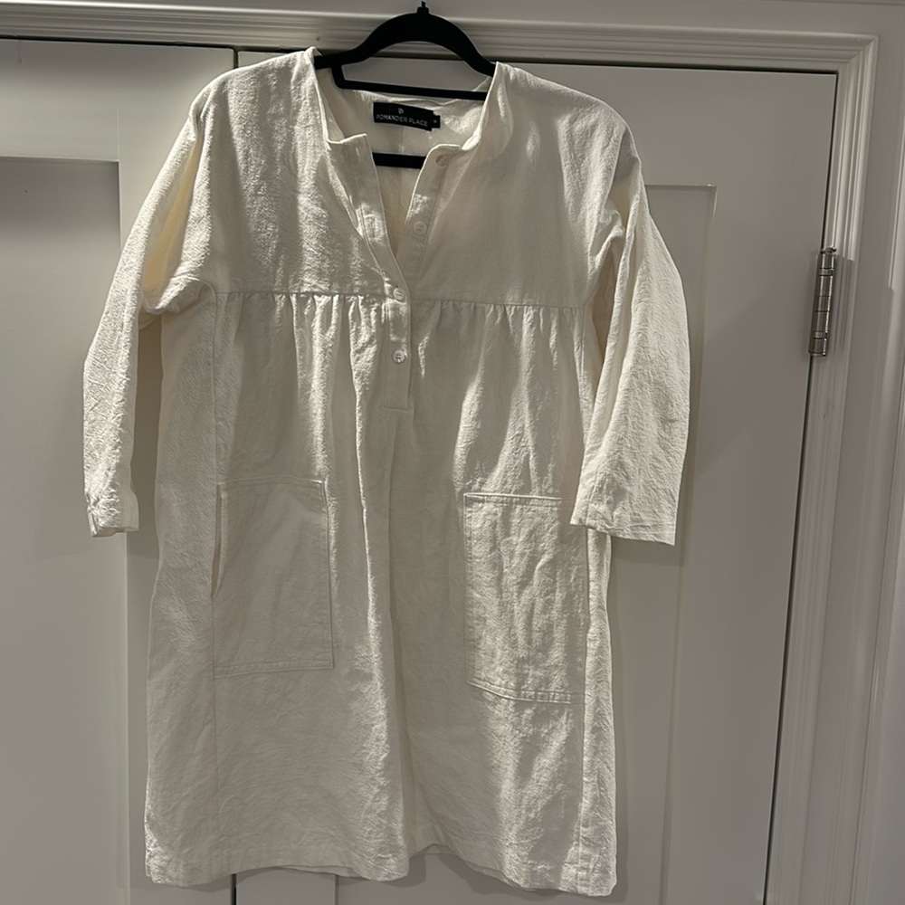 Pomander Place long sleeve white dress